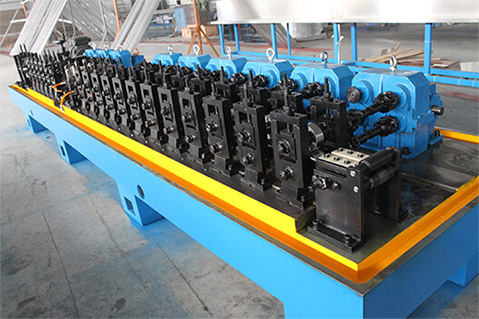 High frequency welding aluminum spacer production line
